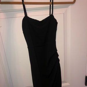 Tight black envelope dress